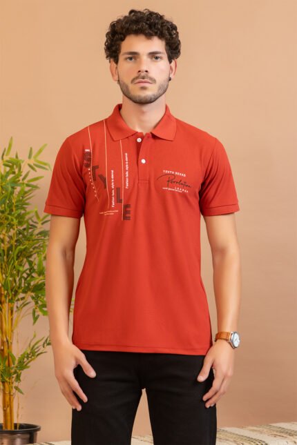 Graphic Jersey Polo
